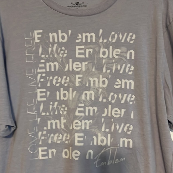 Emblem Apparel light, blue T-shirt, size extra large - Picture 2 of 7